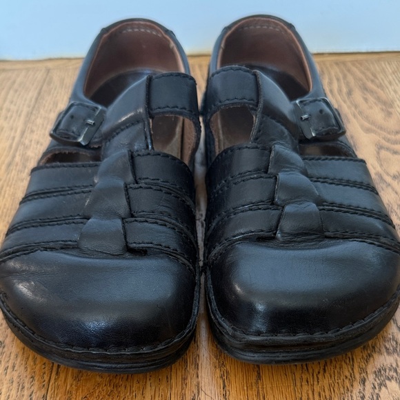 Vintage Birkenstock Mary Jane Black Sandals Size 6 / 37 - Picture 1 of 4